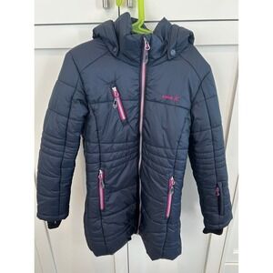 Kamik girls down 3/4 coat‎ sz 8 hood